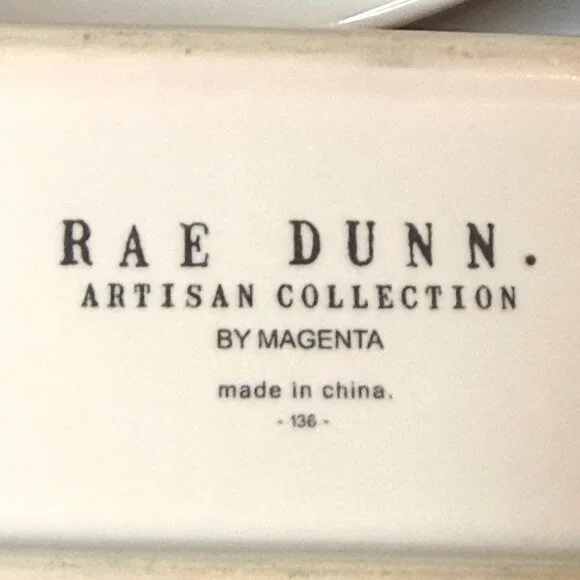 Rae Dunn Live Wild Flower Child Planter Set 3 Herb Pots Tray Magenta Artisan - Picture 9 of 9